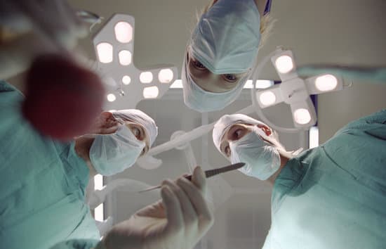 Doctors operating