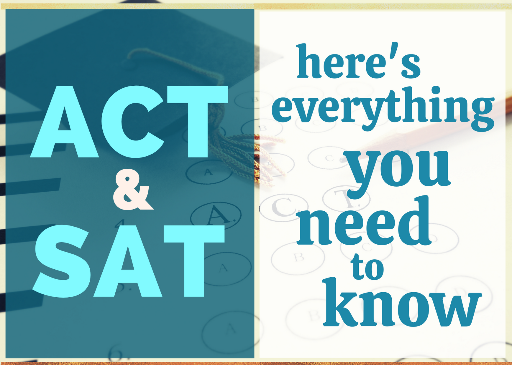 ACT and SAT Exams Everything You Need to Know College Cliffs
