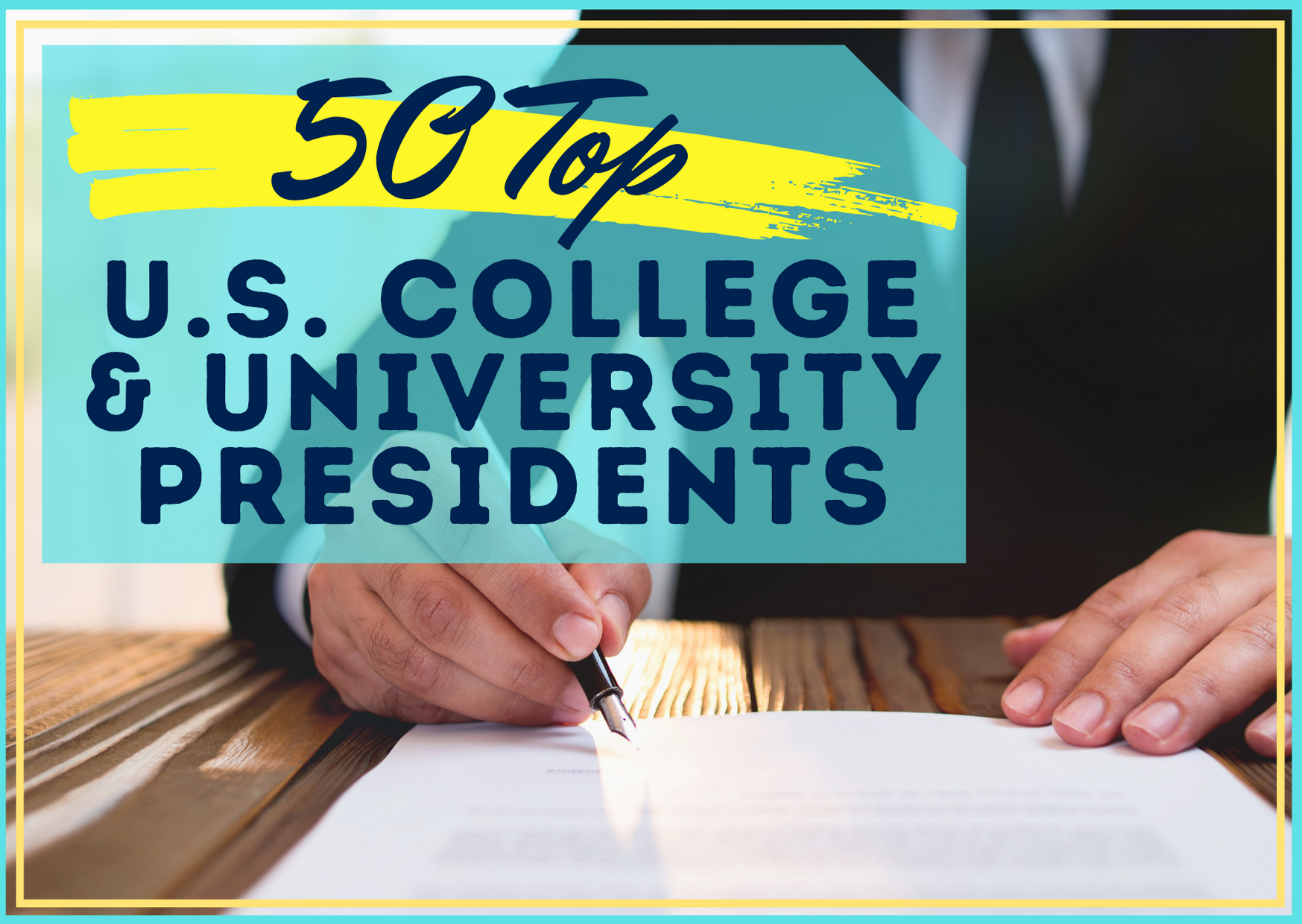 55 Top U.S. College and University Presidents College Cliffs