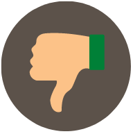 thumb down