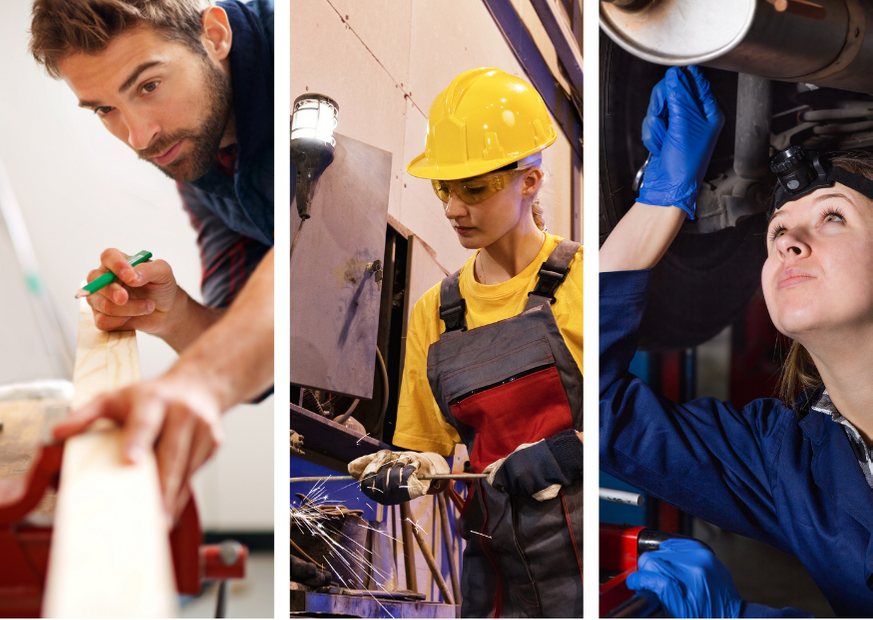trade school - skilled concept