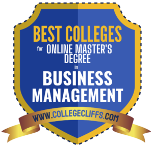 Best Online Schools For Master’s Degree In Business Management Badge