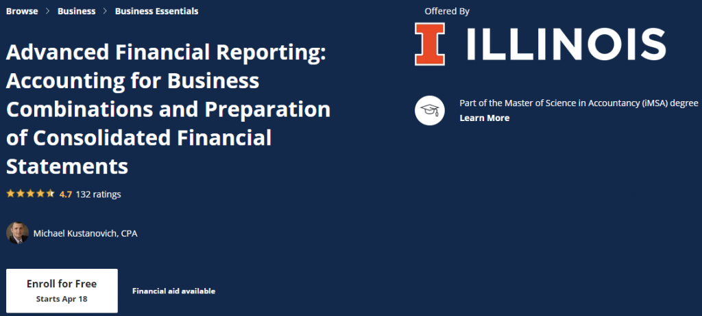 Advanced Financial Reporting-Free Continuing Courses for Accountants