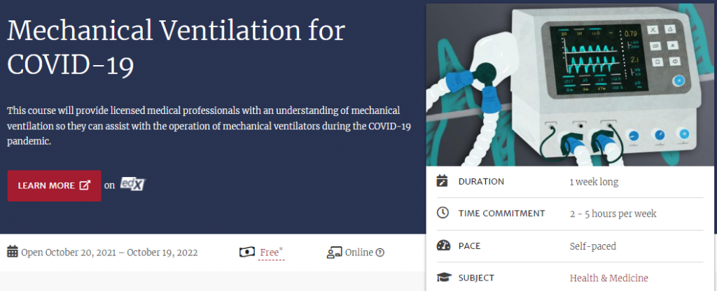 Mechanical Ventilation for COVID 19 - 