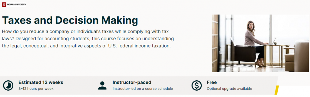 Taxes and Decision Making-Free Continuing Courses for Accountants