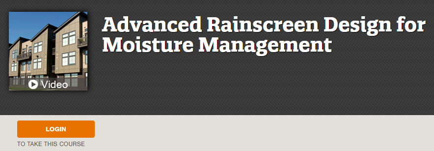 Advanced Rainscreen Design for Moisture Management
