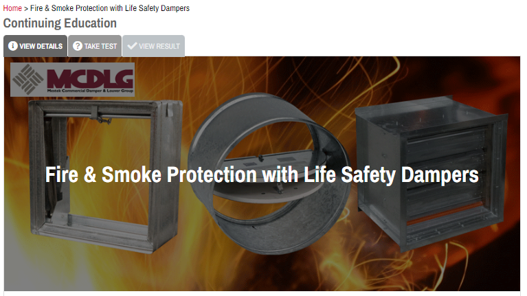Fire & Smoke Protection with Life Safety Dampers