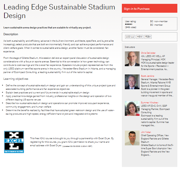 Leading Edge Sustainable Stadium Design