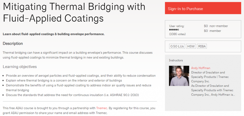 Mitigating Thermal Bridging with Fluid-Applied Coatings