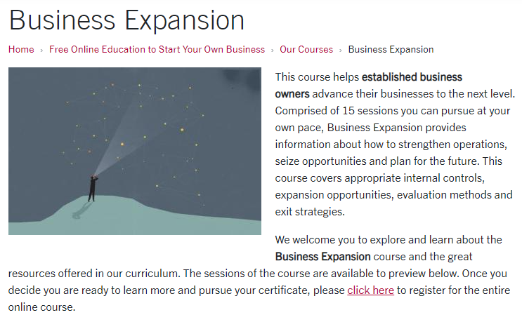 Business Expansion (Online Course)
