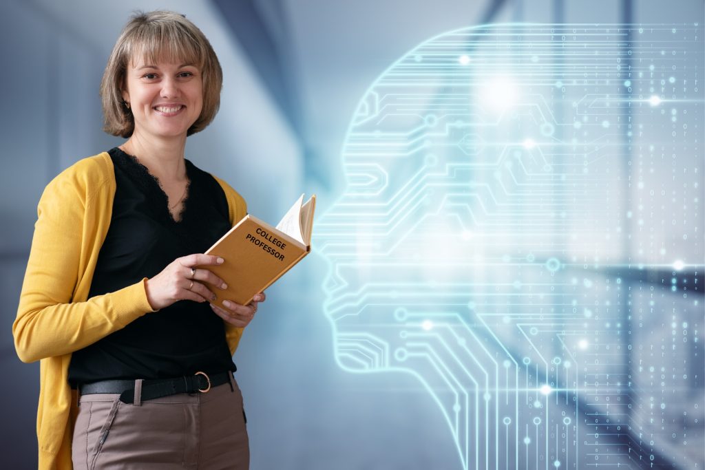 college professor and AI