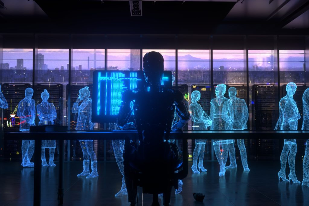 concept of employers using AI to screen college graduates
