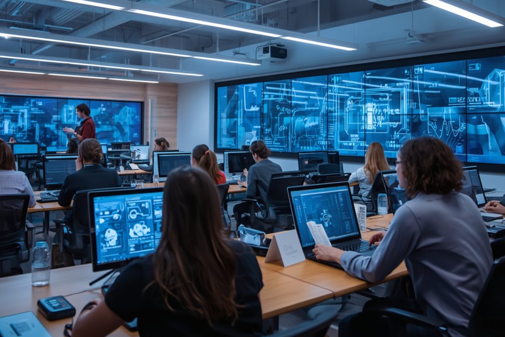 college students using AI