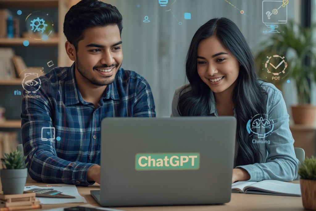 college students using ChatGPT